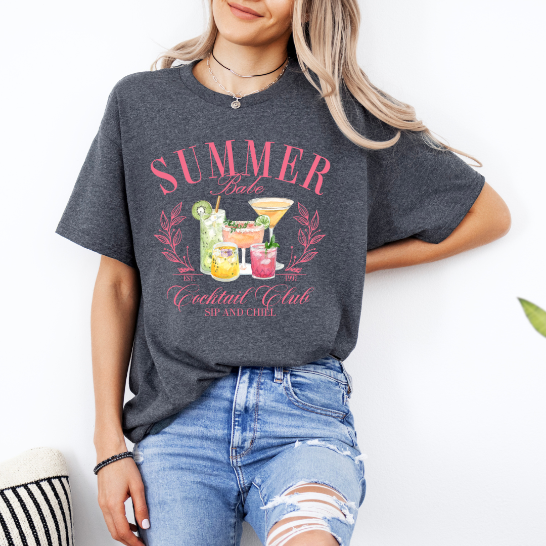 Summer Babe Cocktail Club Tee