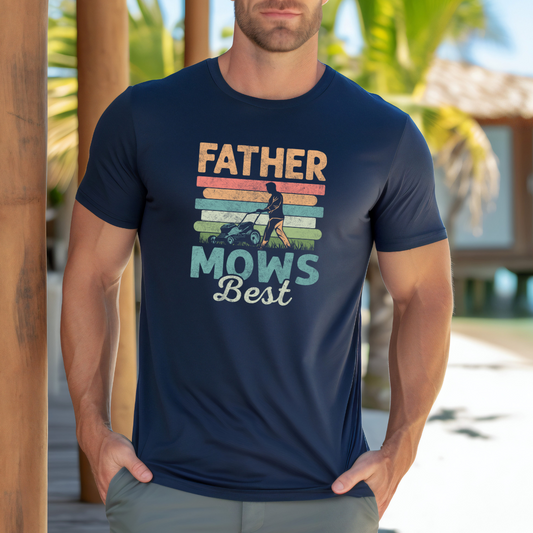 Father Mows Best Men's Tee