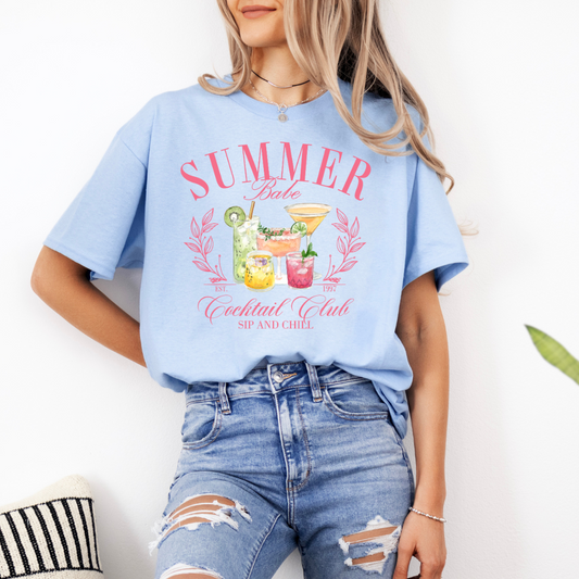 Summer Babe Cocktail Club Tee