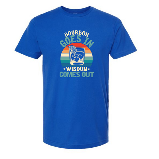 Bourbon Goes In Men's Tee